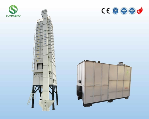Secador inteligente 5.5kW del arroz de 120 toneladas/lote con la hornilla de la cáscara