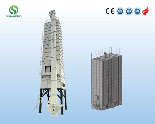 15T Paddy Dryer Machine For Paddy que seca el centro antes de moler del arroz