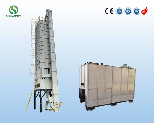 máquina de 80T Paddy Dryer Machine Agriculture Farm con el horno de la cáscara del arroz