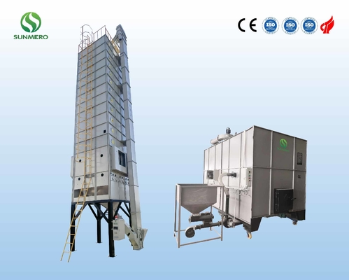 5.5kW 200 toneladas de la capacidad grande de horno de Paddy Grain Dryer With Husk
