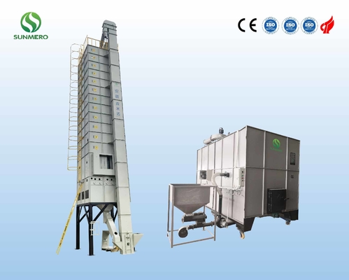 Secador eléctrico multiusos del arroz 200 toneladas con el horno de la cáscara