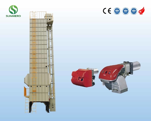 220V llevan - a Paddy Grain Dryer resistente, secador mecánico 15T del arroz para el trigo