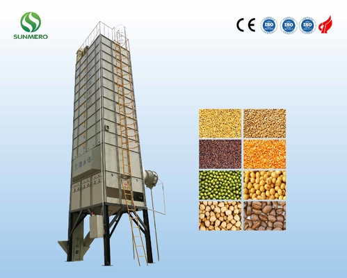 3kW 22T que recircula el secador de grano mezclado del flujo del secador de grano para el almacenamiento