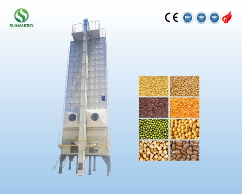 secador de grano de recirculación completamente automático 380V 15 Ton Per Batch
