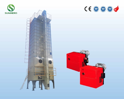 Secador multiusos vertical 30T del horno de la cáscara de la maquinaria del grano